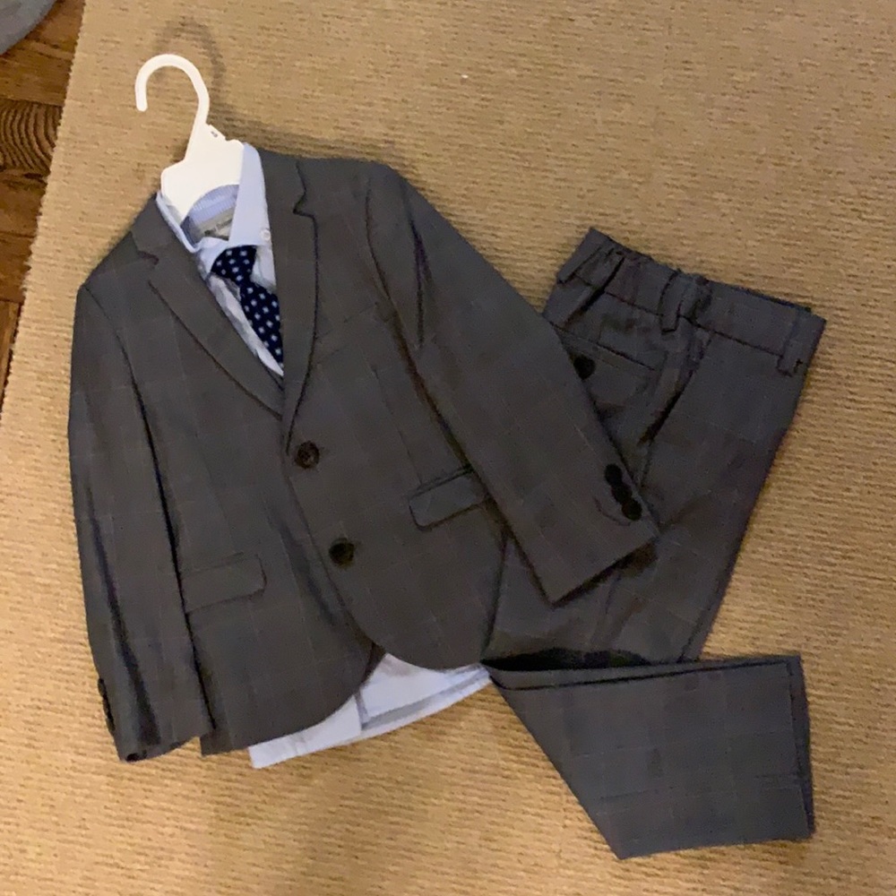Next direct boys suit from England 5y plaid